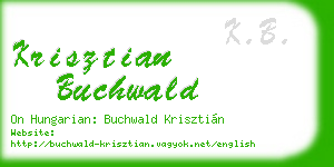 krisztian buchwald business card