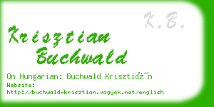 krisztian buchwald business card